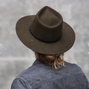 Yellow 108 Dylan Fedora - Dark Olive X-Large